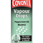 Covonia Vapour Drops Peppermint Oil Menthol for nasal congestion and catarrh available at Adepa Pharmacy